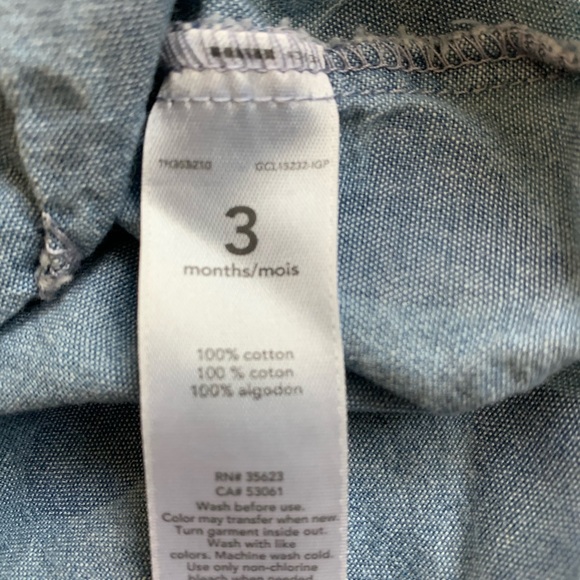 Baby girl denim outfit - Picture 3 of 3